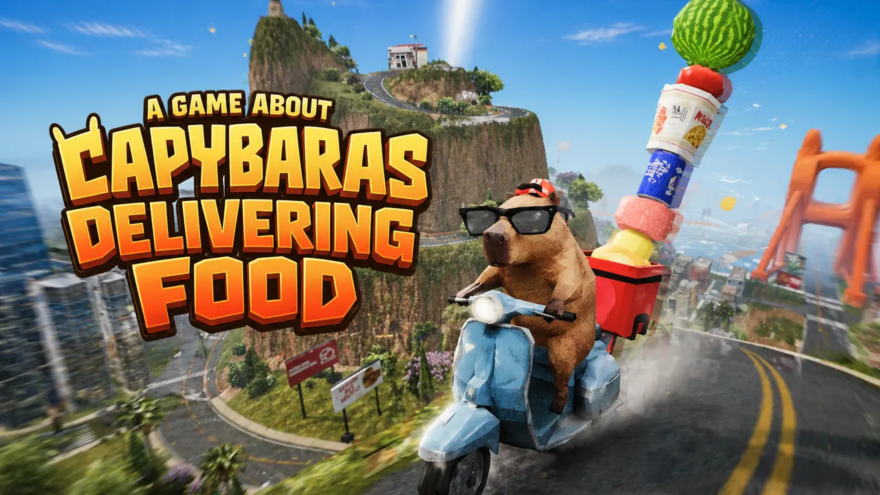 A Game About Capybaras Delivering Food screenshot